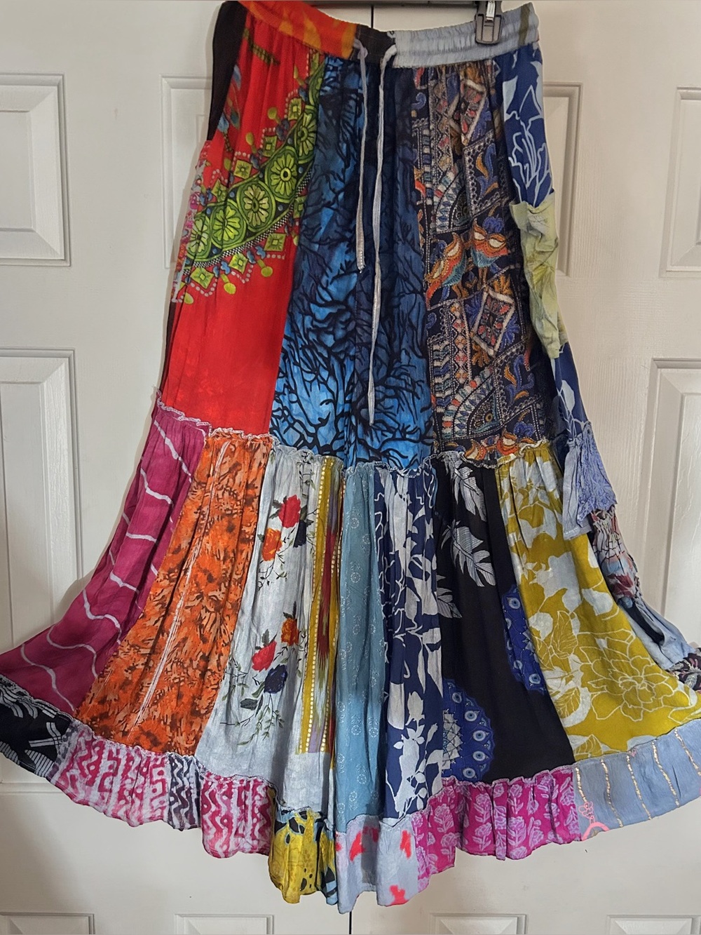 NWT ananta ruffle  patchwork pants